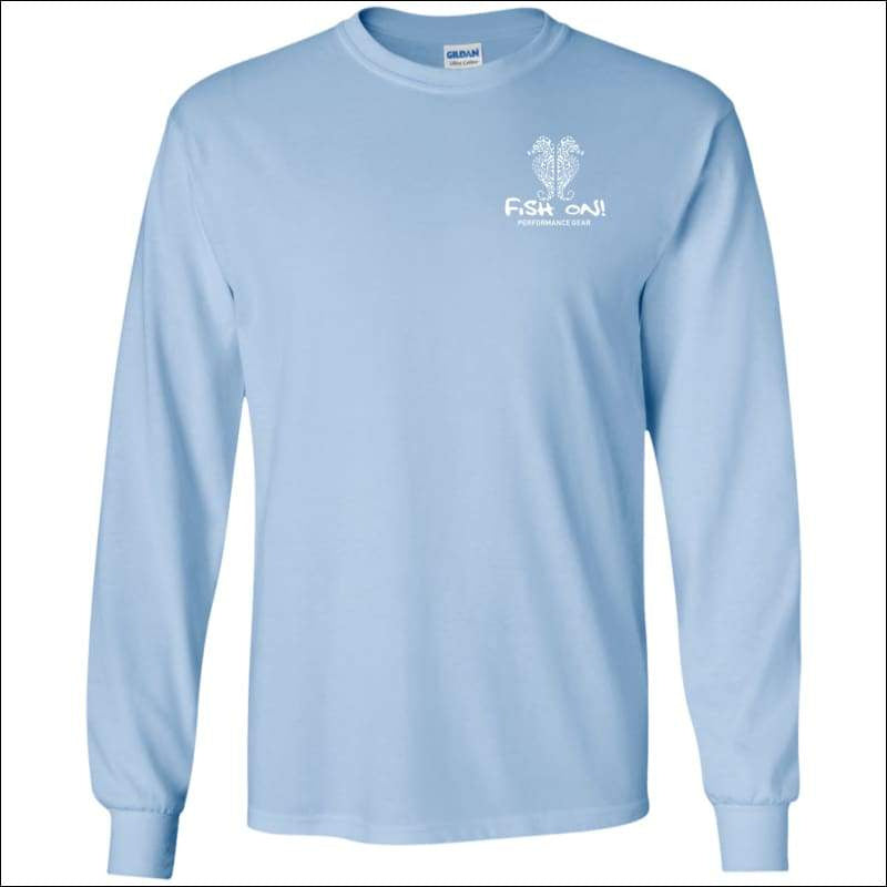 Seahorse Design Long Sleeve Ultra Cotton T-Shirt - 3 Colors - Light Blue / S - T-Shirts