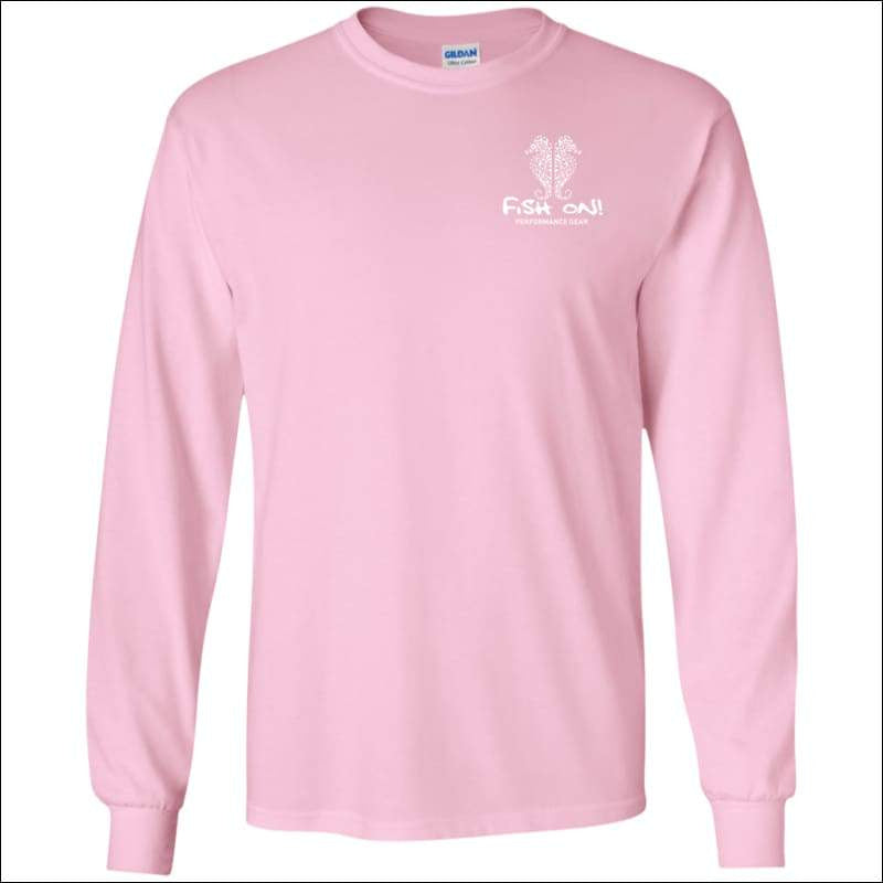 Seahorse Design Long Sleeve Ultra Cotton T-Shirt - 3 Colors - Light Pink / S - T-Shirts