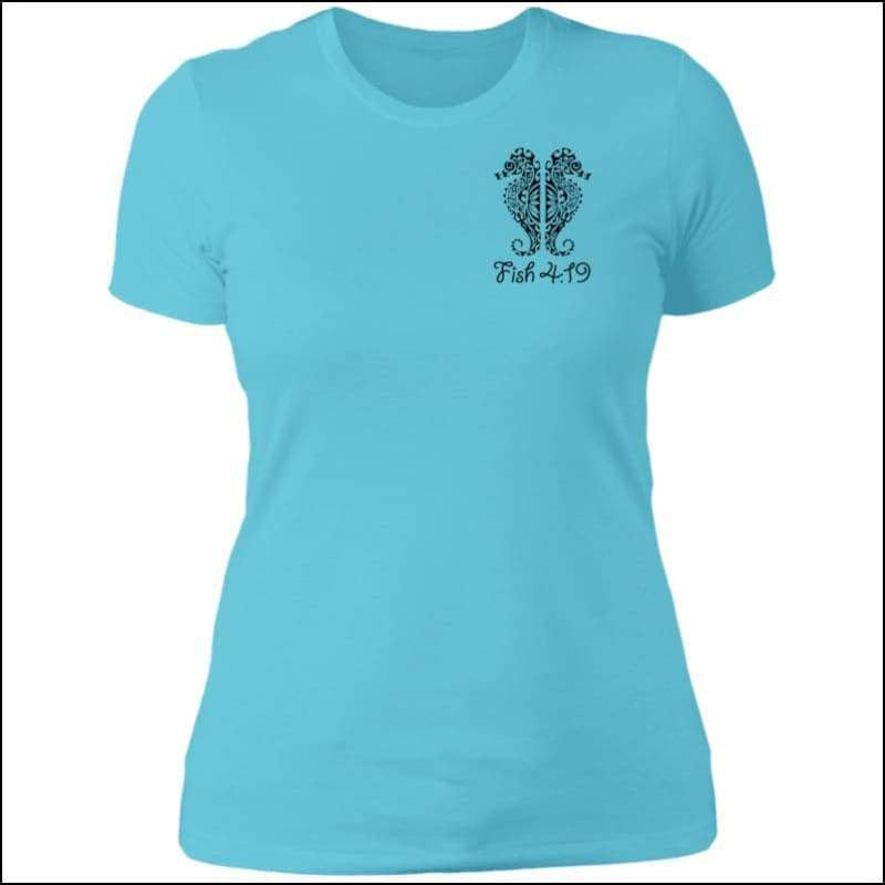 Seahorse Premium Ladies Boyfriend T-Shirt - 4 Colors - Cancun / S - T-Shirts
