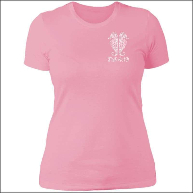 Seahorse Premium Ladies Boyfriend T-Shirt - 4 Colors - Light Pink / S - T-Shirts