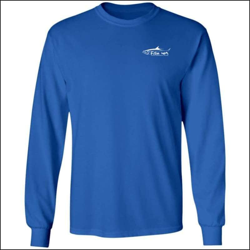 Tarpon Design Long Sleeve Ultra Cotton T-Shirt - 3 Colors - Royal / M - T-Shirts