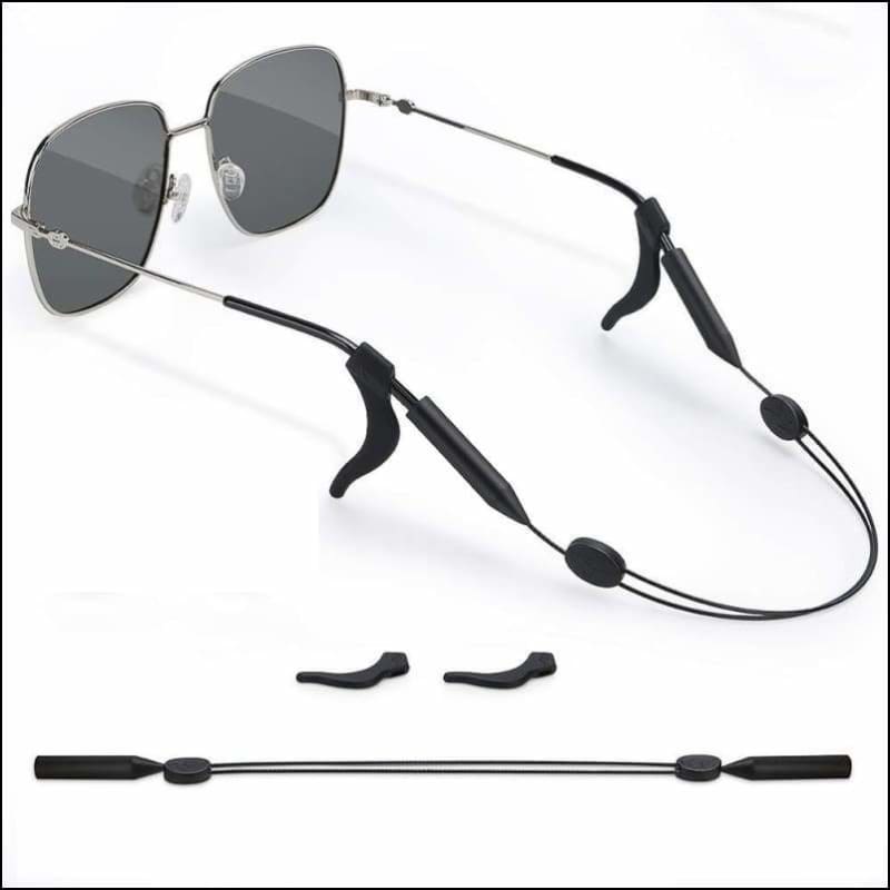 Adjustable Wire Sunglasses Retainer - Black - Sunglasses