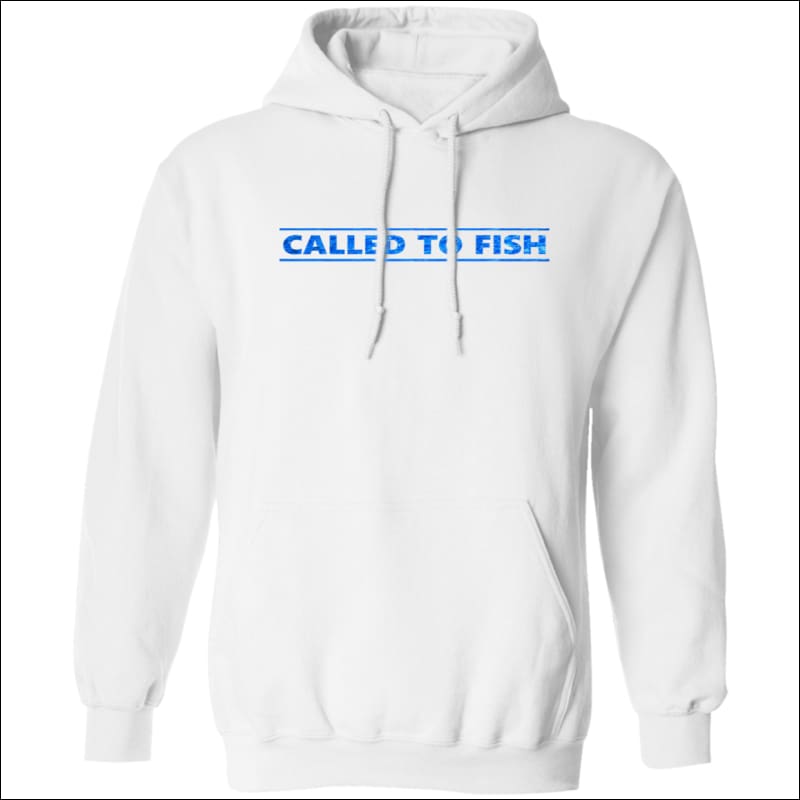 Called to Fish Pullover Hoodie - White / S - Sweatshirts