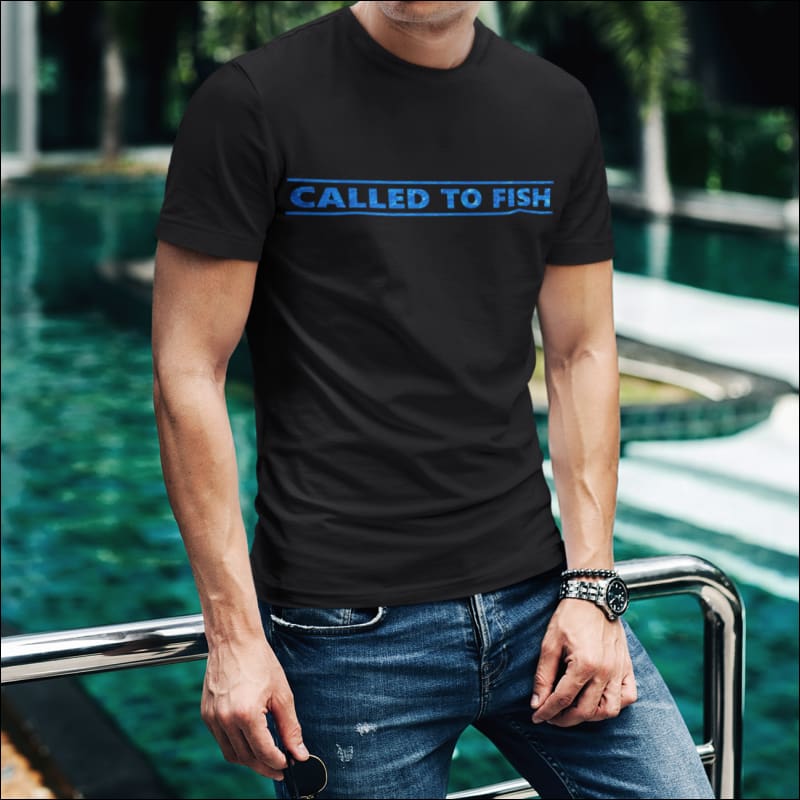 Called To Fish Stripe Short Sleeve T-Shirt - T-Shirts