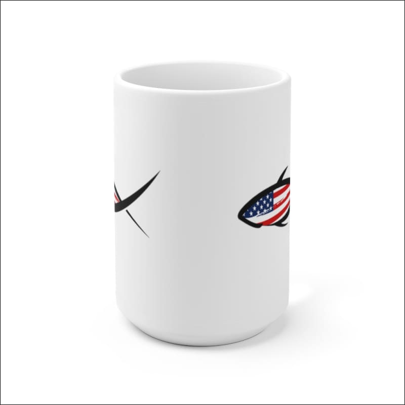 Fish 4:19 American Flag Mug 15oz - 15oz - Mug