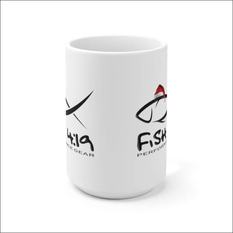 Fish 4:19 Holiday Santa Mug 15oz - 15oz - Mug